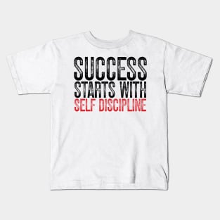 Success Start With Self Confidence Kids T-Shirt
